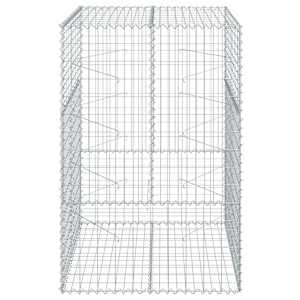 Gabionový koš s víkem 100 x 100 x 150 cm pozinkované železo - obrázek 3