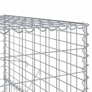 Gabionový koš s víkem 500 x 100 x 150 cm pozinkované železo - obrázek 6