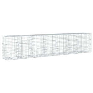 Gabionový koš s víkem 700 x 100 x 150 cm pozinkované železo - obrázek 2