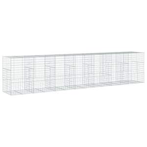 Gabionový koš s víkem 700 x 100 x 150 cm pozinkované železo - obrázek 5