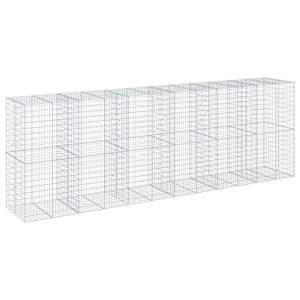 Gabionový koš s víkem 600 x 100 x 200 cm pozinkované železo - obrázek 2