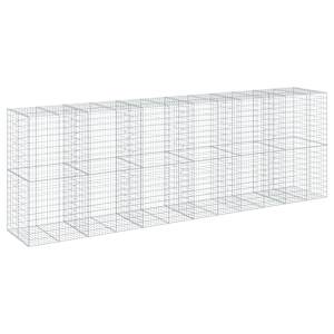 Gabionový koš s víkem 600 x 100 x 200 cm pozinkované železo - obrázek 5