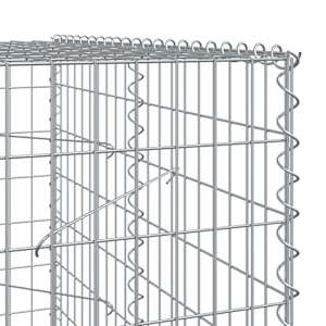 Gabionový koš s víkem 600 x 100 x 200 cm pozinkované železo - obrázek 6