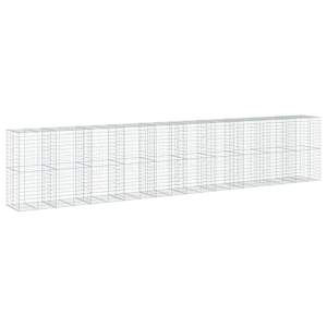 Gabionový koš s víkem 1 000 x 100 x 200 cm pozinkované železo - obrázek 5