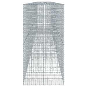 Gabionový koš s víkem 1 200 x 100 x 200 cm pozinkované železo - obrázek 4