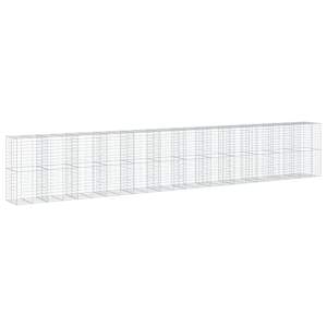 Gabionový koš s víkem 1 200 x 100 x 200 cm pozinkované železo - obrázek 5