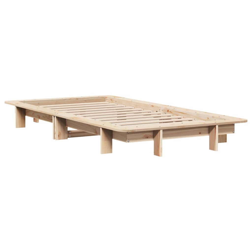 vidaXL Bedframe zonder matras massief grenenhout 90x200 cm afbeelding