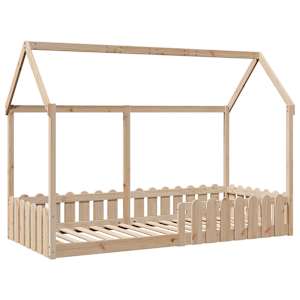 vidaXL Cadre de lit d'enfants forme de maison sans matelas pin massif
