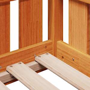 Dětská domečková postel voskově hnědá 90x190 cm masiv borovice - obrázek 7