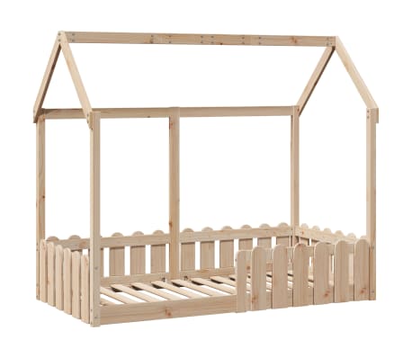 vidaXL Bedhuis massief grenenhout 80x160 cm