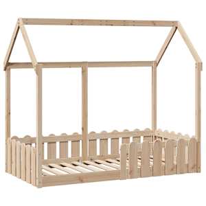 vidaXL Bedhuis massief grenenhout 80x160 cm