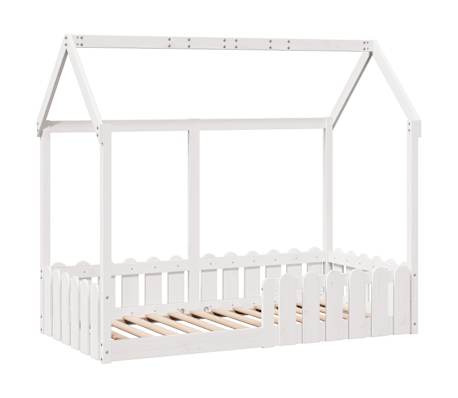 vidaXL Cadre de lit d'enfants forme de maison sans matelas 80x160 cm