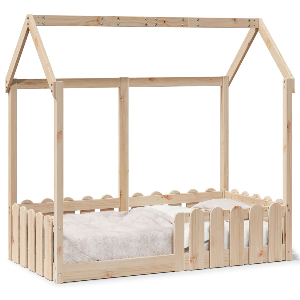 Thumbnail - vidaXL Kinderbett Hausbett 70x140 cm Massivholz Kiefer