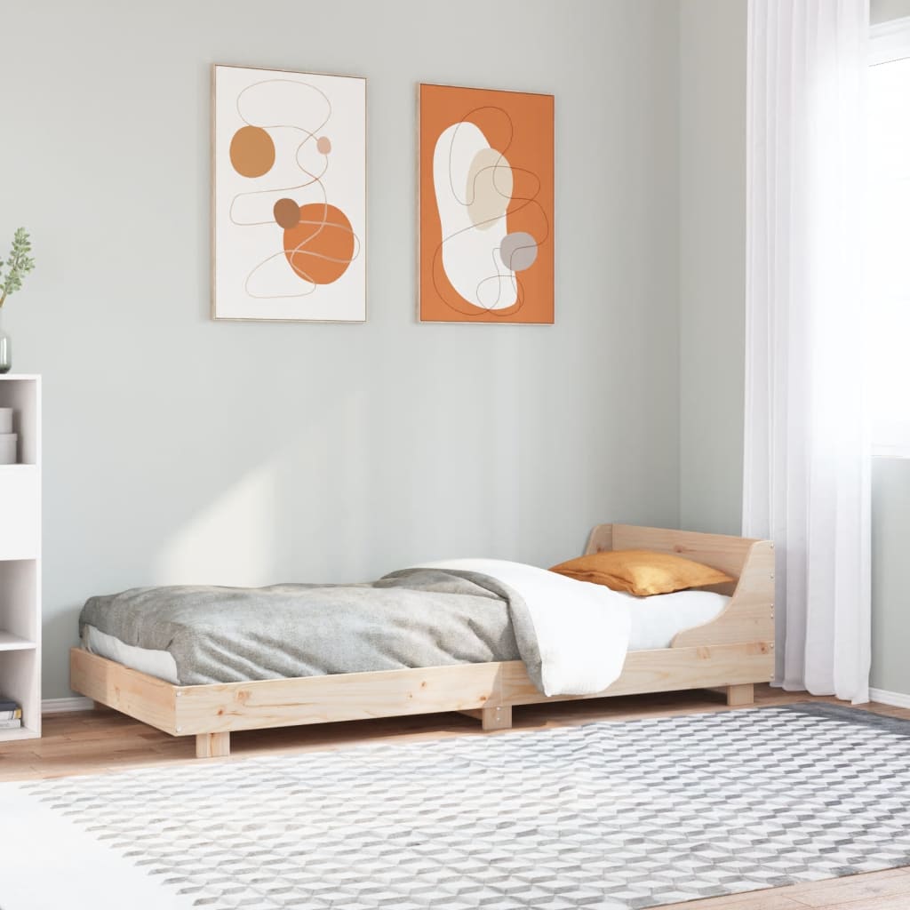 vidaXL sengeramme uden madras 90x190 cm massivt fyrretræ