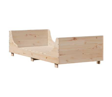 vidaXL Cadru pat fără saltea, 90x190 cm, lemn masiv de pin