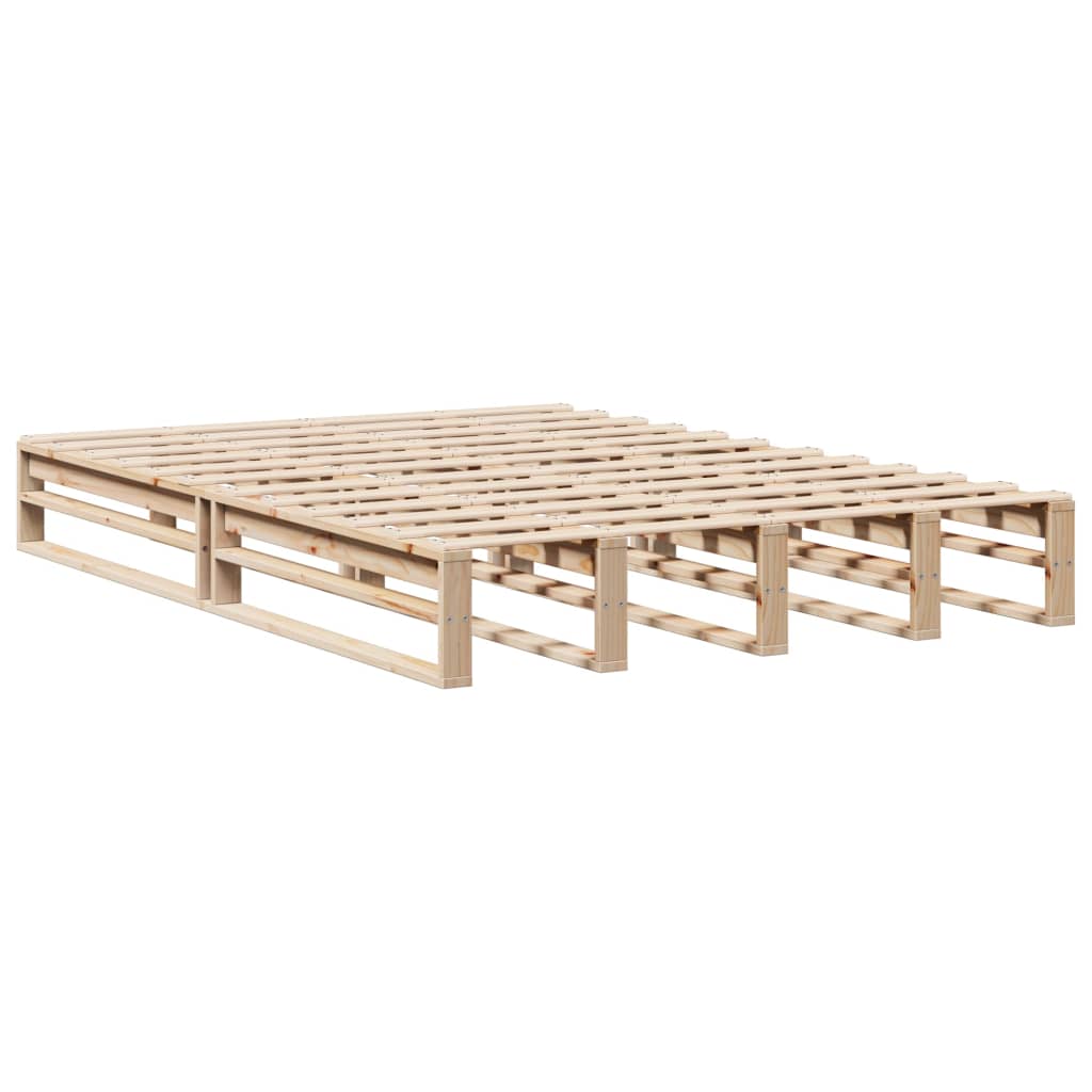 vidaXL Bedframe zonder matras massief grenenhout 120x200 cm afbeelding
