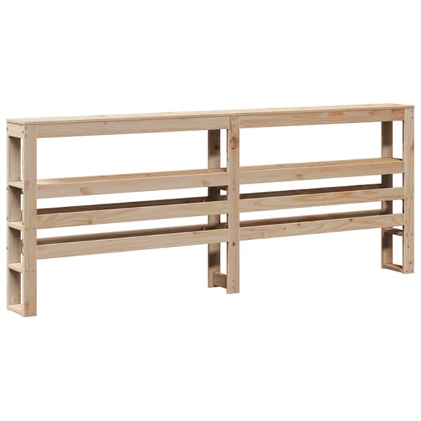 vidaXL riiulitega voodipeats, 200 cm, m&auml;nnipuit