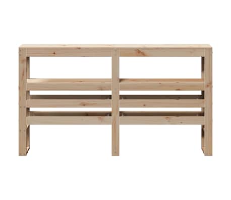 vidaXL T&ecirc;te de lit avec &eacute;tag&egrave;res 150 cm bois massif de pin