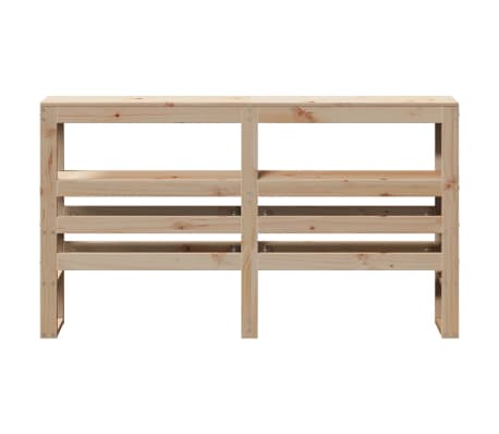 vidaXL riiulitega voodipeats, 135 cm, m&auml;nnipuit