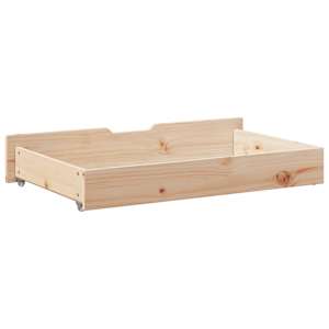 Zásuvky pod postel s kolečky 2 ks 95x55x17 cm masivní borovice - obrázek 6