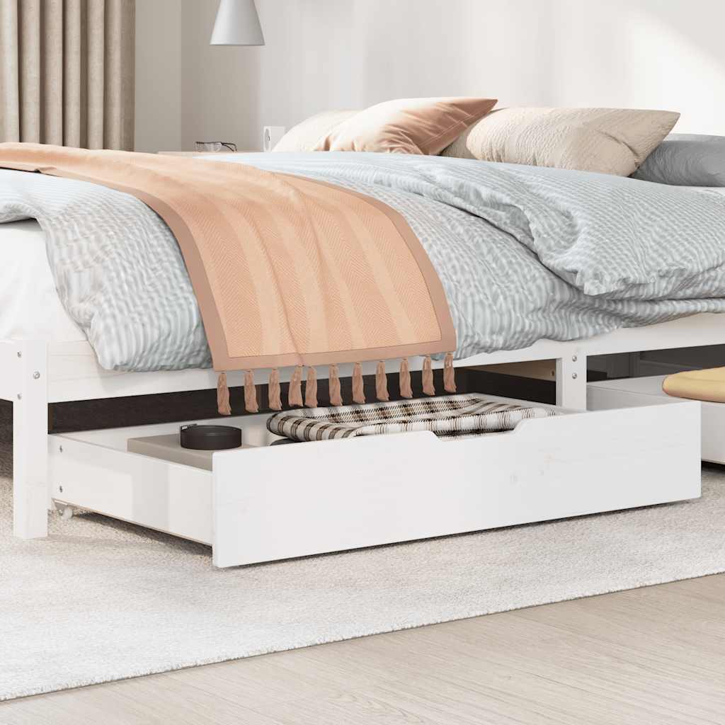 vidaXL Bedlades 2 st 95x55x17 cm massief grenenhout afbeelding