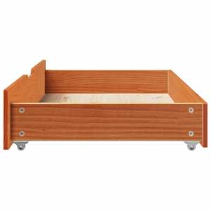 Zásuvky pod postel 2 ks voskově hnědé 95x55x17cm masiv borovice - obrázek 5