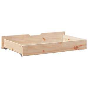 Zásuvky pod postel s kolečky 2 ks 90x55x17 cm masivní borovice - obrázek 6