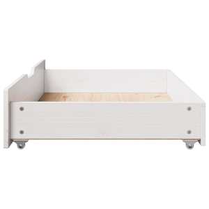 Zásuvky pod postel 2 ks bílé 90 x 55 x 17 cm masivní borovice - obrázek 5