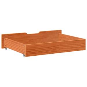 Zásuvky pod postel 2 ks voskově hnědé 85x55x17cm masiv borovice - obrázek 6