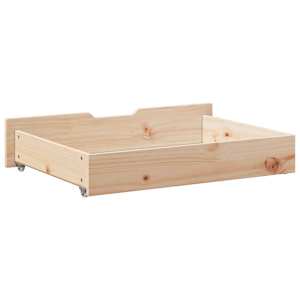 Zásuvky pod postel s kolečky 2 ks 80x55x17 cm masivní borovice - obrázek 6