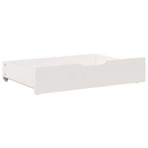 Zásuvky pod postel 2 ks bílé 80 x 55 x 17 cm masivní borovice - obrázek 4