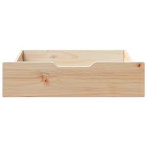 Zásuvky pod postel s kolečky 2 ks 75x55x17 cm masivní borovice - obrázek 3