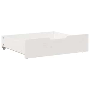 Zásuvky pod postel 2 ks bílé 75 x 55 x 17 cm masivní borovice - obrázek 4