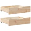 vidaXL ratastega voodisahtlid 2 tk, 65x55x17 cm, m&auml;nnipuit