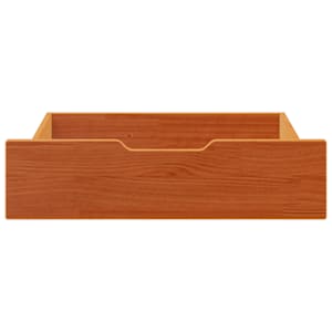 Zásuvky pod postel 2 ks voskově hnědé 65x55x17cm masiv borovice - obrázek 3