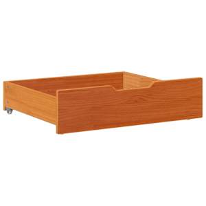Zásuvky pod postel 2 ks voskově hnědé 65x55x17cm masiv borovice - obrázek 4
