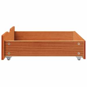 Zásuvky pod postel 2 ks voskově hnědé 65x55x17cm masiv borovice - obrázek 5