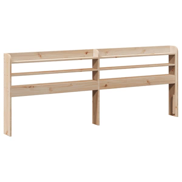 vidaXL riiulitega voodipeats, 180 cm, m&auml;nnipuit
