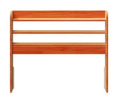 vidaXL Čelo postele s policemi voskově hněd&eacute; 90 cm masivn&iacute; borovice