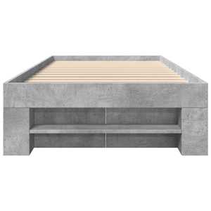 Rám postele betonově šedý 75 x 190 cm kompozitní dřevo - obrázek 5