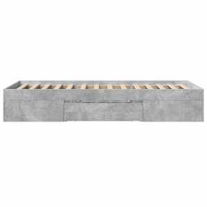 Rám postele betonově šedý 75 x 190 cm kompozitní dřevo - obrázek 6