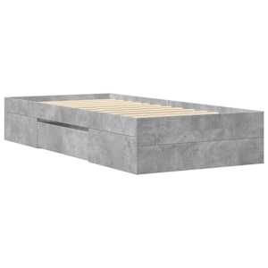 Rám postele betonově šedý 75 x 190 cm kompozitní dřevo - obrázek 7