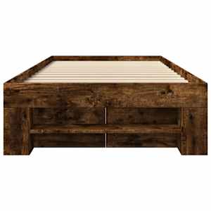 Rám postele bez matrace kouřový dub 75x190 cm kompozitní dřevo - obrázek 5