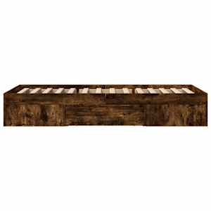 Rám postele bez matrace kouřový dub 75x190 cm kompozitní dřevo - obrázek 6