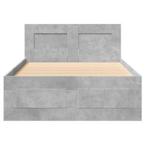 Rám postele s čelem betonově šedý 75 x 190 cm kompozitní dřevo - obrázek 5