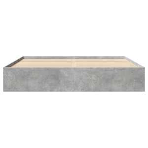 Rám postele betonově šedý 200 x 200 cm kompozitní dřevo - obrázek 5
