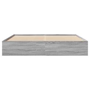 Rám postele bez matrace Grey Sonoma 180x200cm kompozitní dřevo - obrázek 5