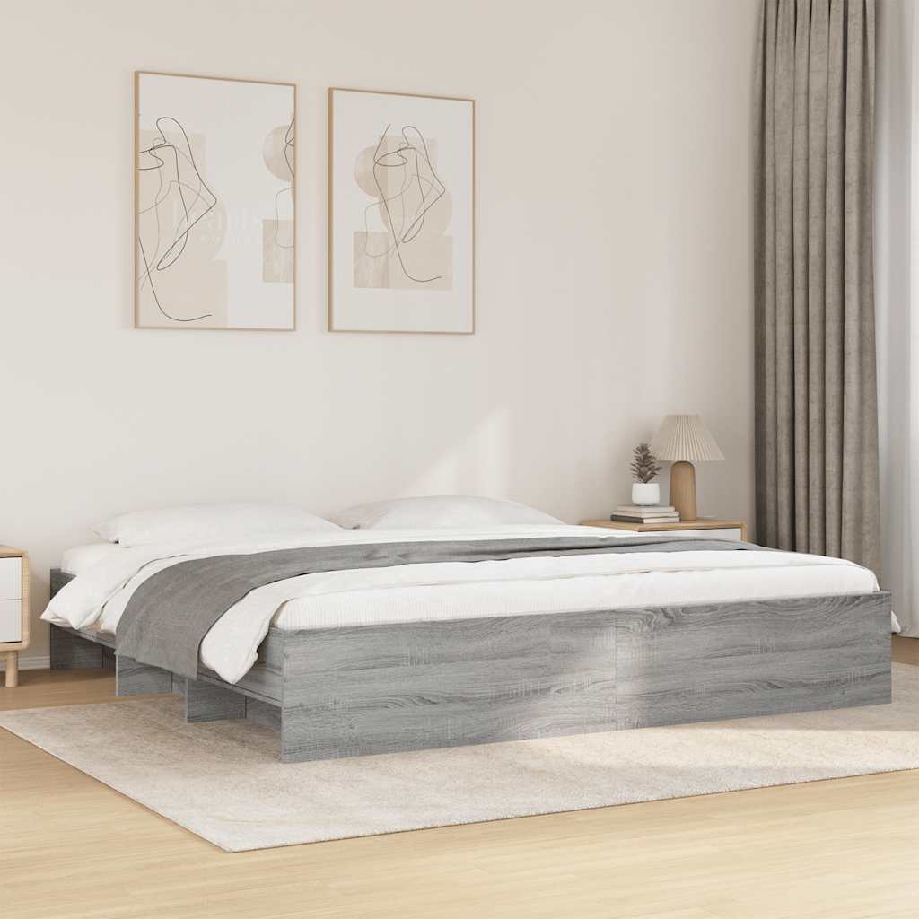 vidaXL Sängynrunko ilman patjaa 180x200 cm tekninen puu