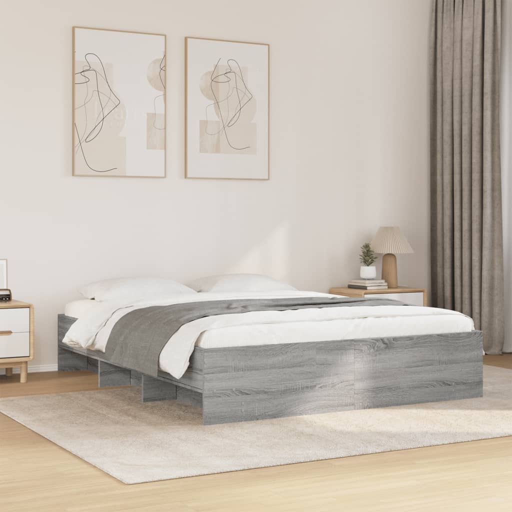 vidaXL Sängynrunko ilman patjaa 160x200 cm tekninen puu