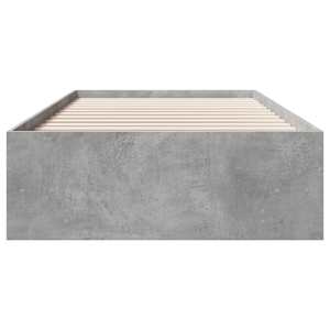 Rám postele betonově šedý 100 x 200 cm kompozitní dřevo - obrázek 5